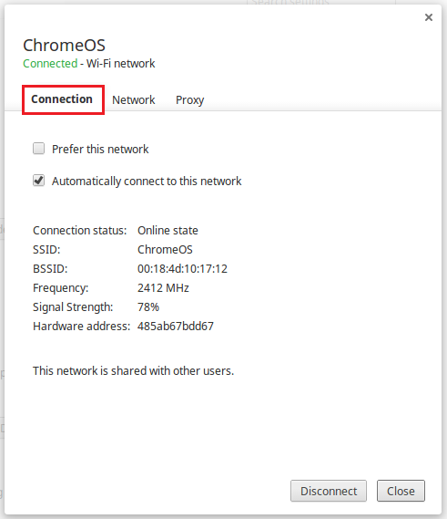 Kategorien Connection (Tilkobling)