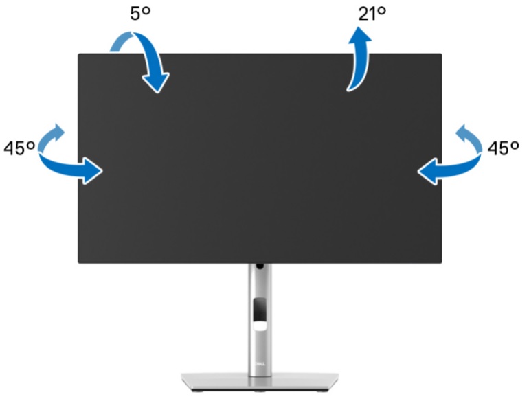 Bildet viser vippe- og dreiefunksjonalitet