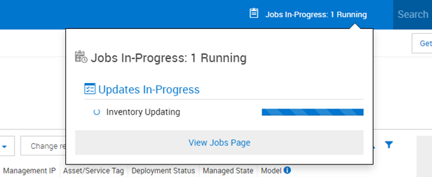 PowerFlex Manager 工作進行中