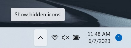 Klicken Sie auf die Taskleiste.