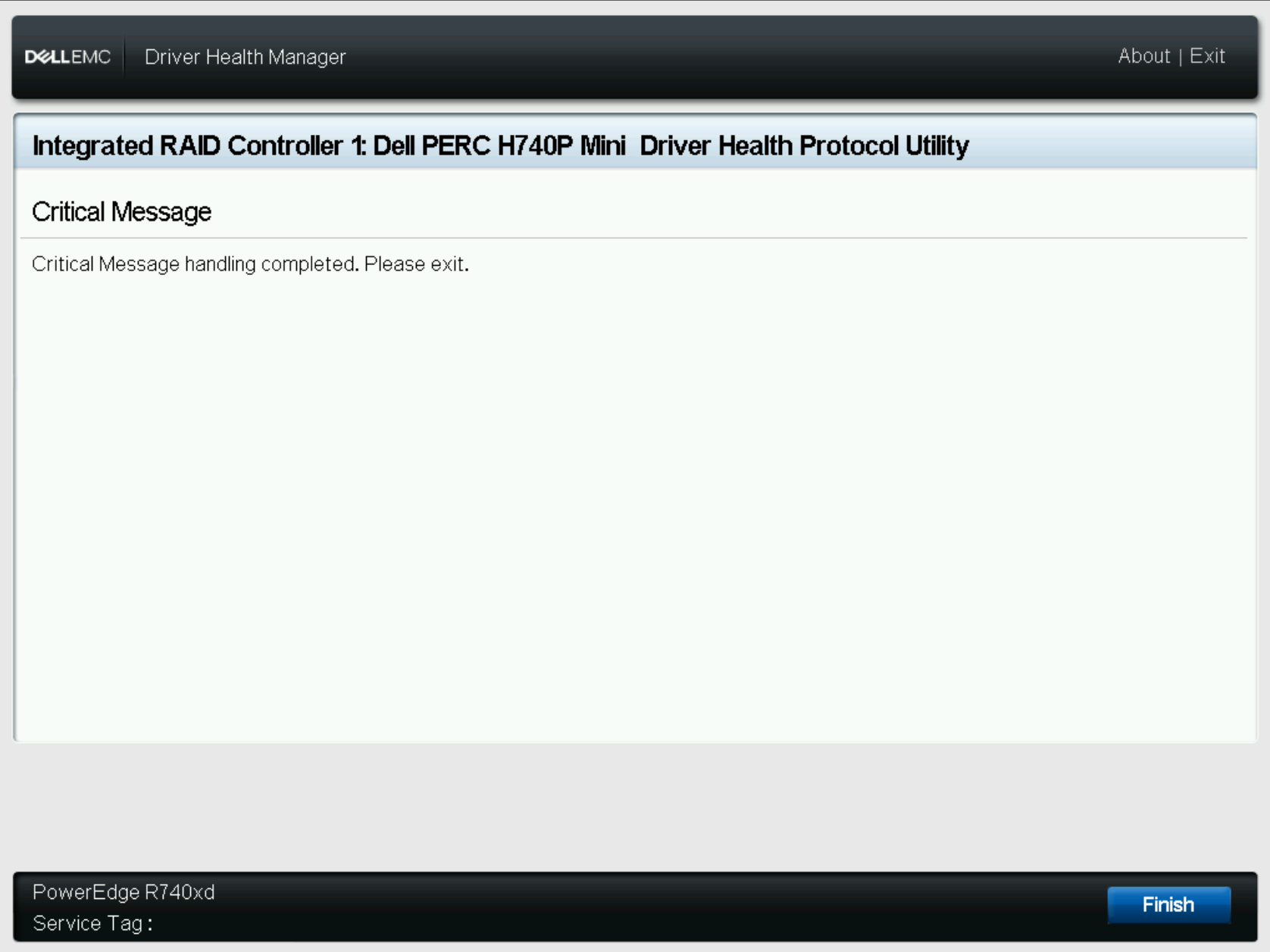 Bestätigen der Meldung 