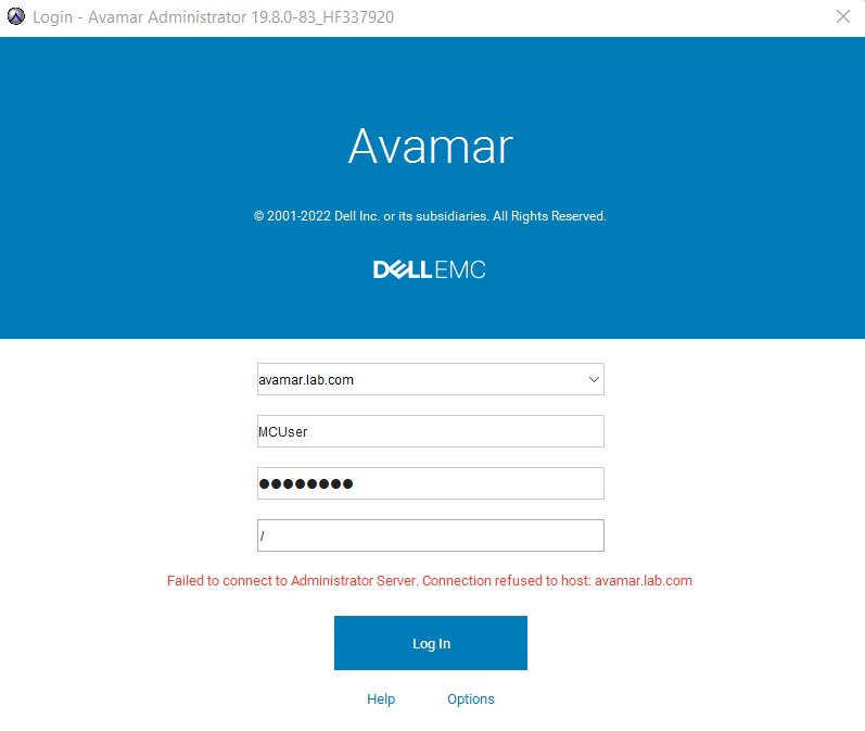 Připojení odmítnuto hostiteli