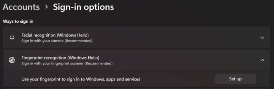 指紋辨識器範例