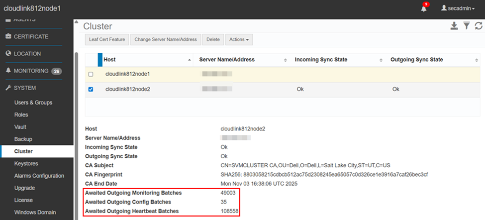 Interfaz de usuario web de CloudLink