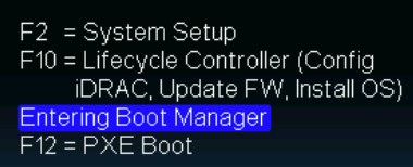 Accesso a Boot Manager
