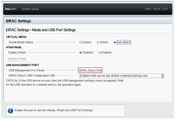 iDRAC-instellingen in System Setup