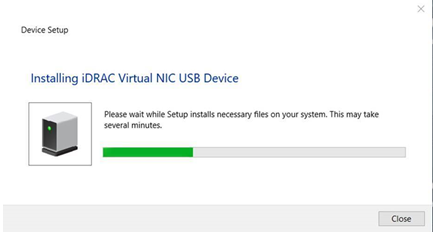 iDRAC sanal NIC USB'yi yükleme