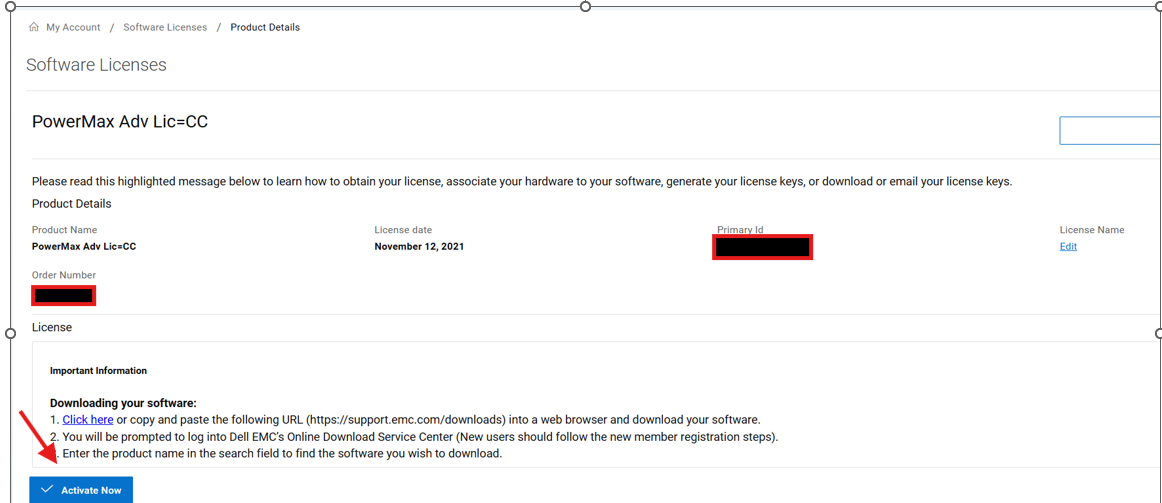 Enlace profundo de Activar ahora