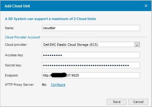 Сведения о модуле DD Cloud Tier