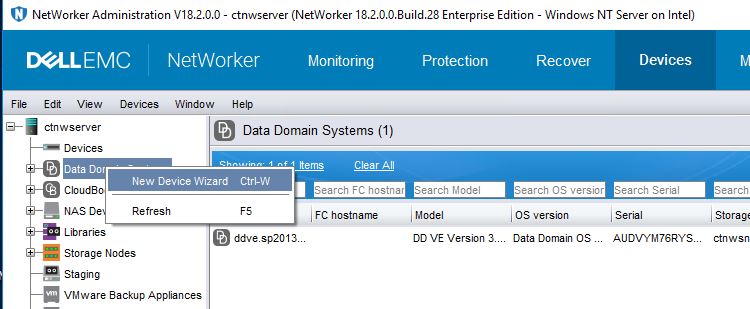 NMC New Device Wizard