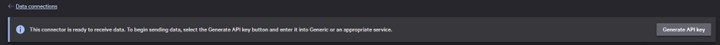 Clique em Generate API key