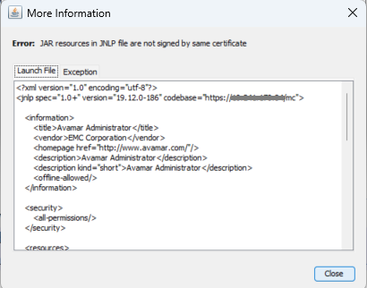Avamar: Administrator Console by JNLP File Fails in 19.12 With Hotfix ...
