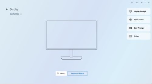 일부 Dell 모니터에 사용되는 라인 아트 이미지