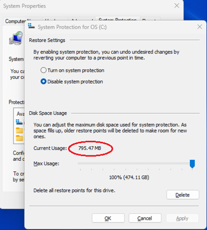 Après, l’utilisation maximale a atteint 100&nbsp;%