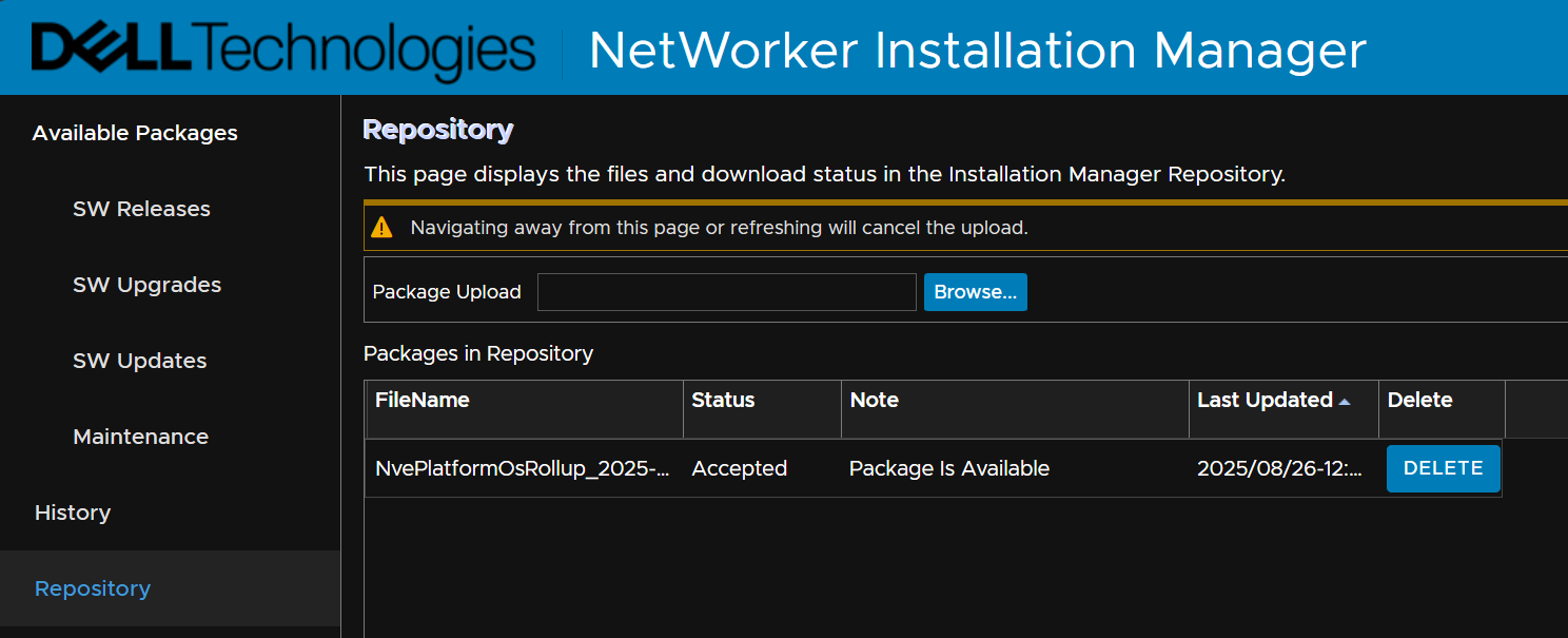 Repositorio de software de NVE