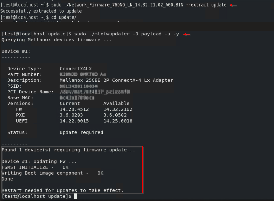 CLI çıkışı