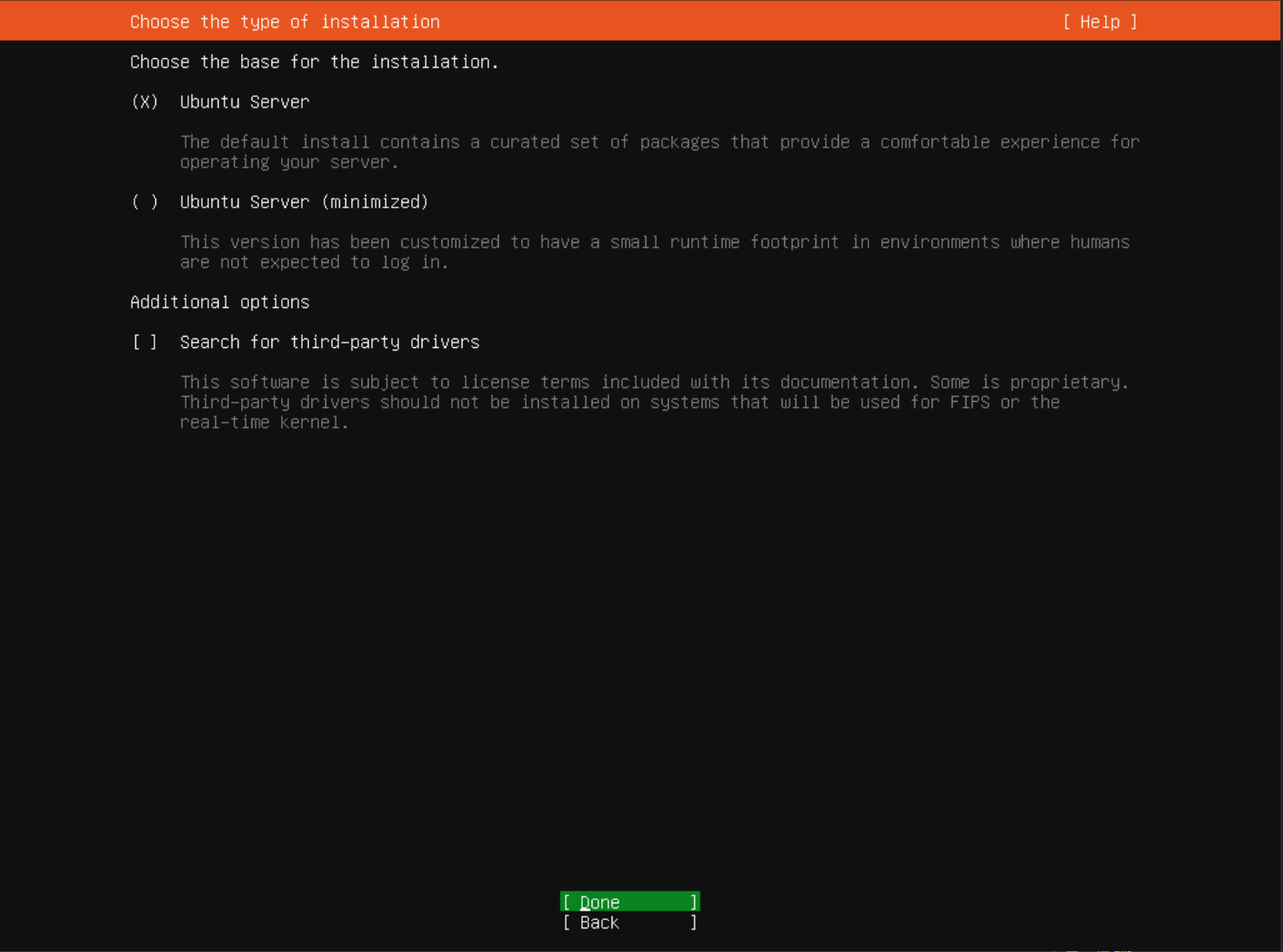 Base di installazione