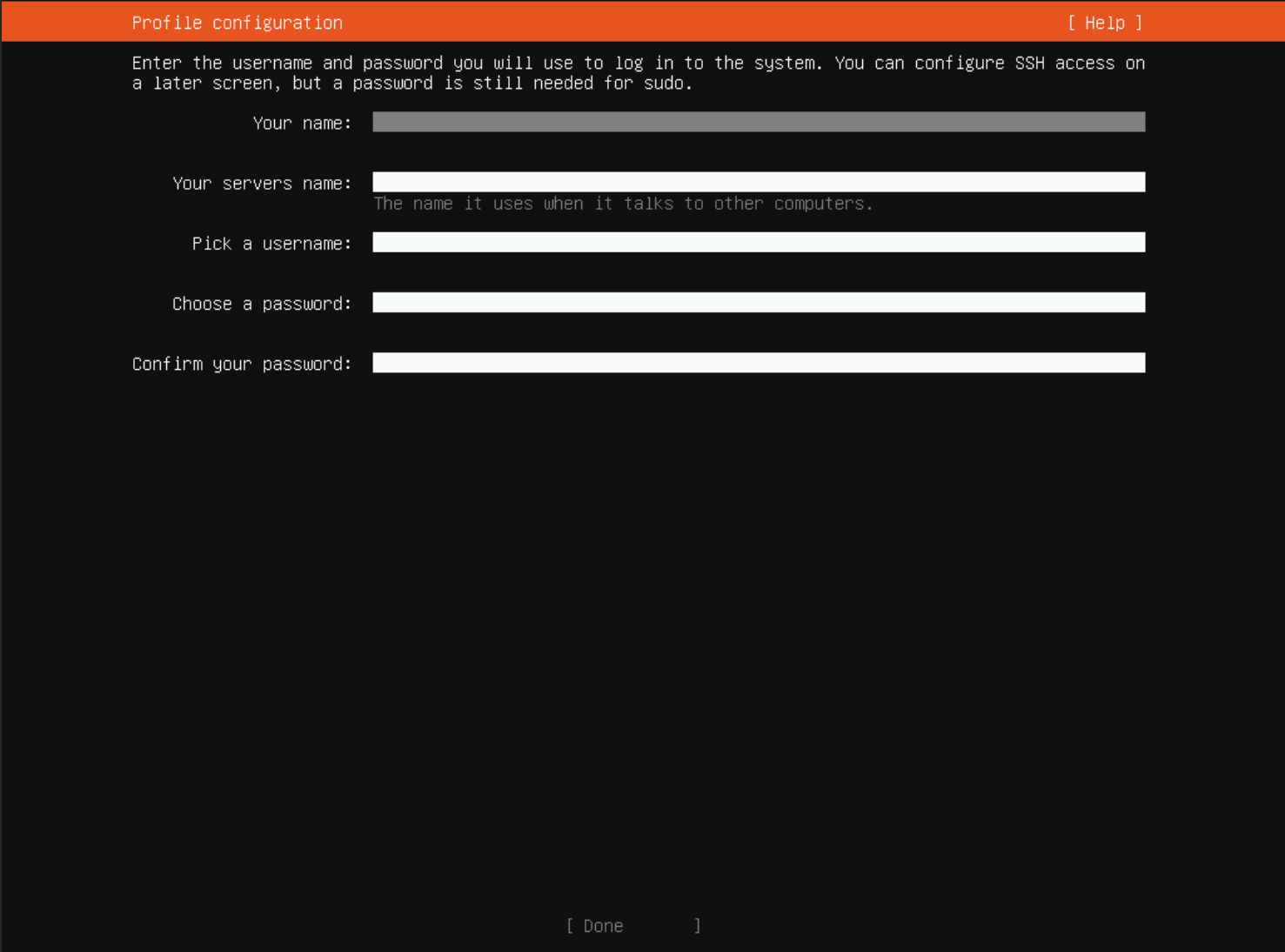 Configurazione degli utenti