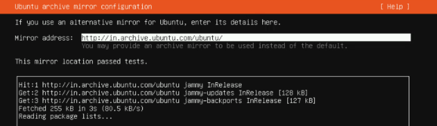 Confirme que el servidor pueda comunicarse con el repositorio de Ubuntu
