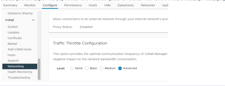 トラフィック スロットリングのスクリーンショット