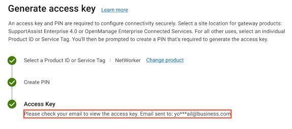 Message Generate Access Key