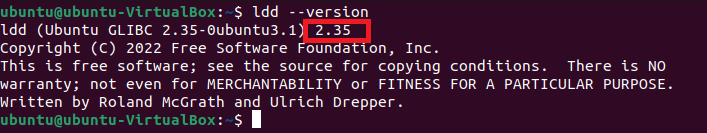 Як перевірити версію Glibc за допомогою ldd --version