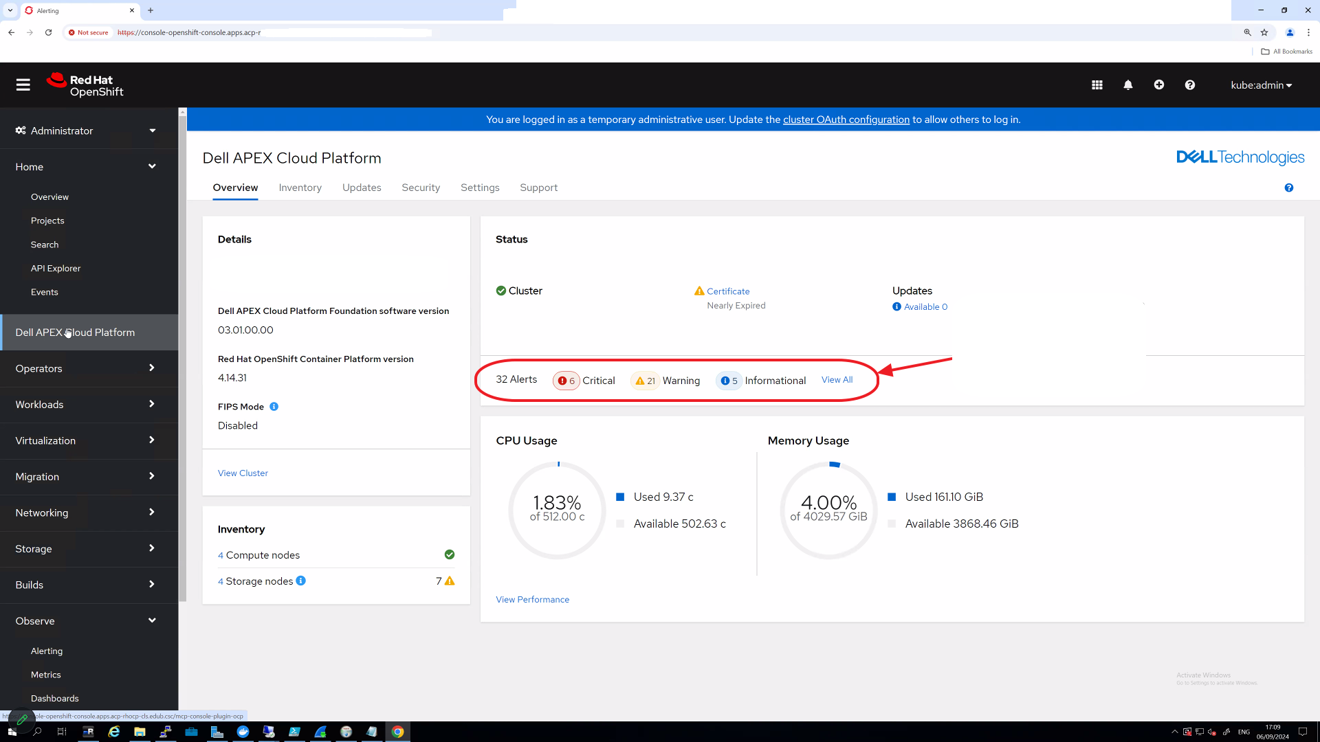 Dell APEX Cloud Platform for Red Hat OpenShift : Comment effacer les ...