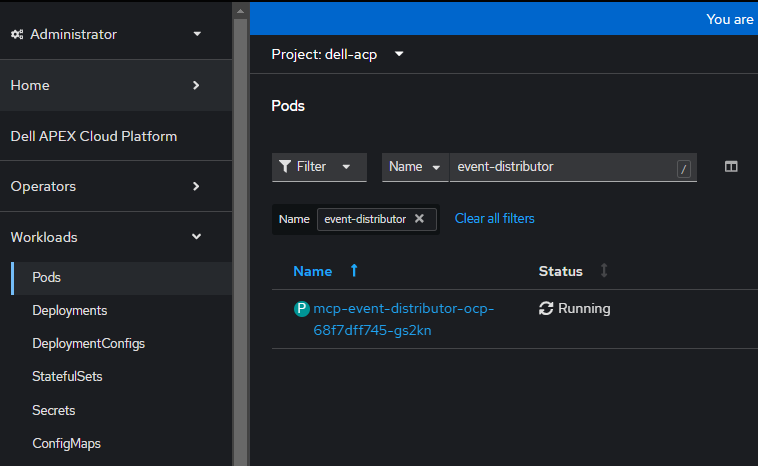 Dell APEX Cloud Platform for Red Hat OpenShift : Comment effacer les ...
