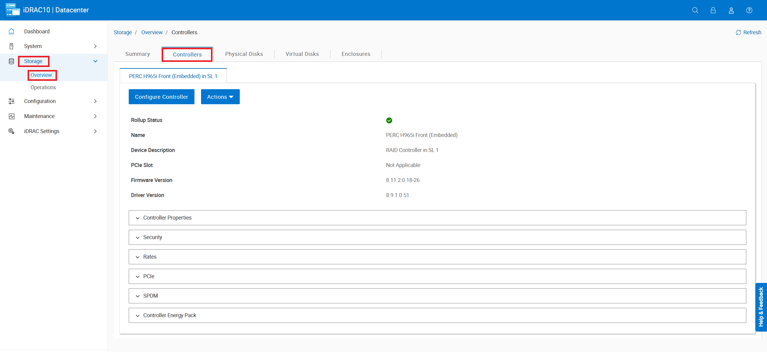Controladoras de almacenamiento 