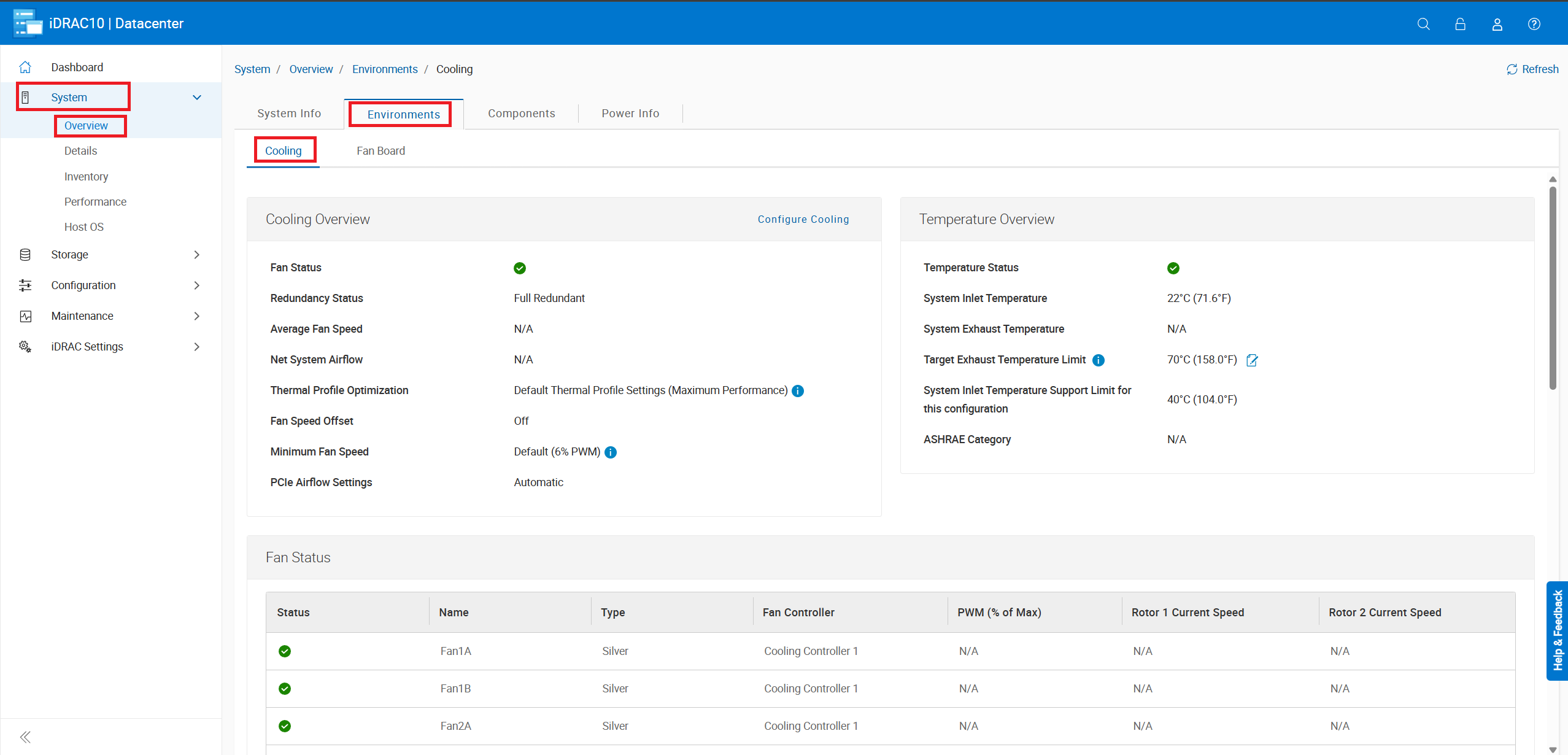 Página de enfriamiento