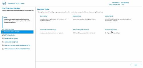 Selecione a configuração do dispositivo