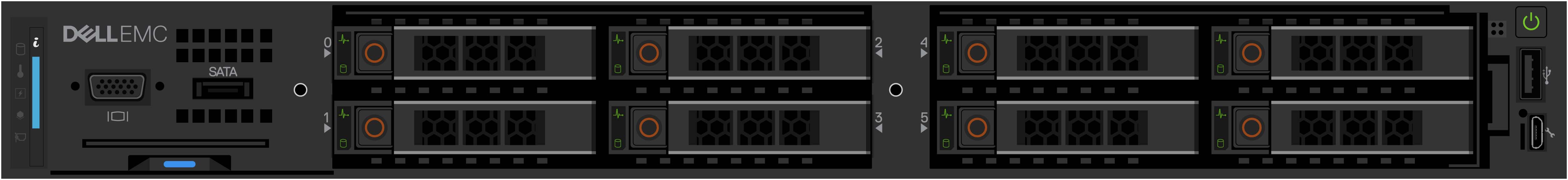 Vista anteriore di VxR D560(F)