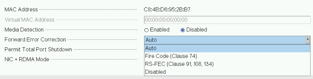 F2 BIOS Forward Error Correction