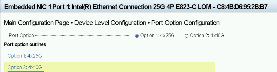 Configuration des options de port BIOS F2