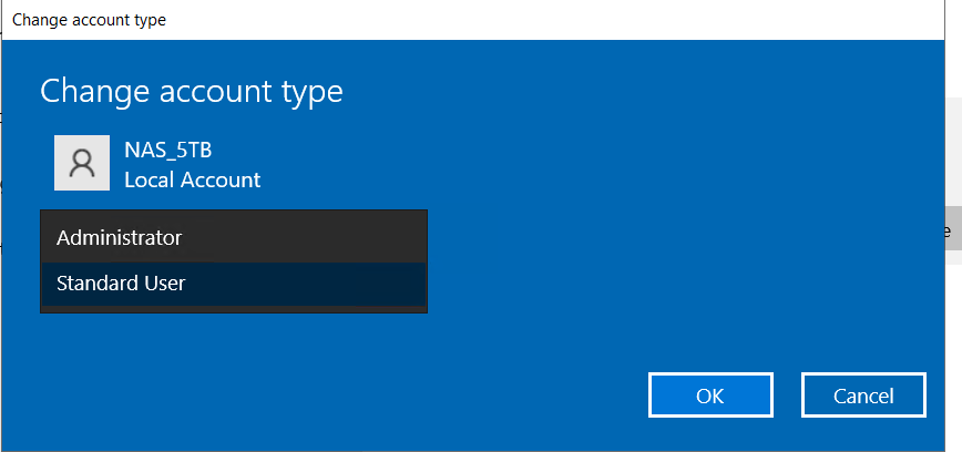 Select administrator