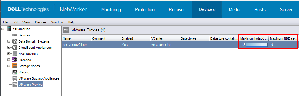 Konfiguracja sesji vProxy