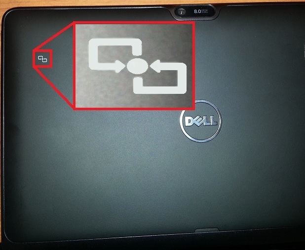 整合 NFC 的 Dell 系統包含此符號