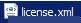 Ejemplo de archivo de licencia