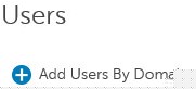 De knop Add Users by Domain.