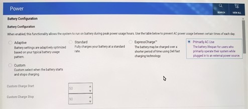 This is seen when Smart Charging is enlabed in BIOS.