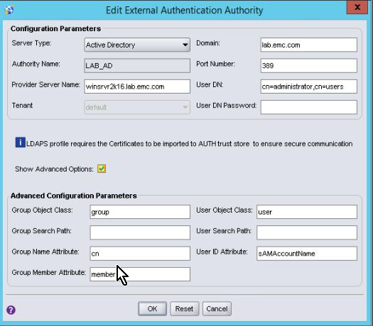 Wizard Voor het maken van externe autoriteit