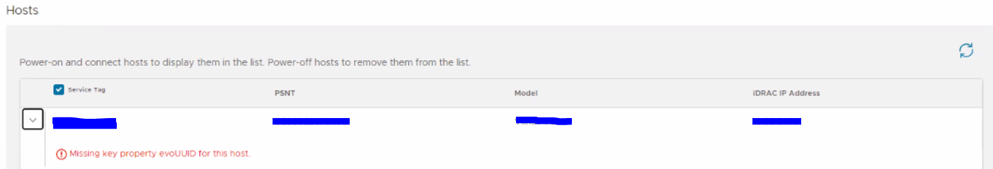 Screenshot of deployment error