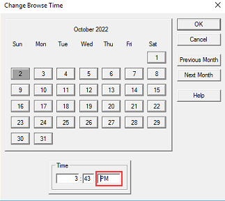 There is a space preceding the AM PM in the time settings