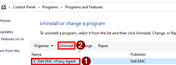 Removing FLR agent from control panel