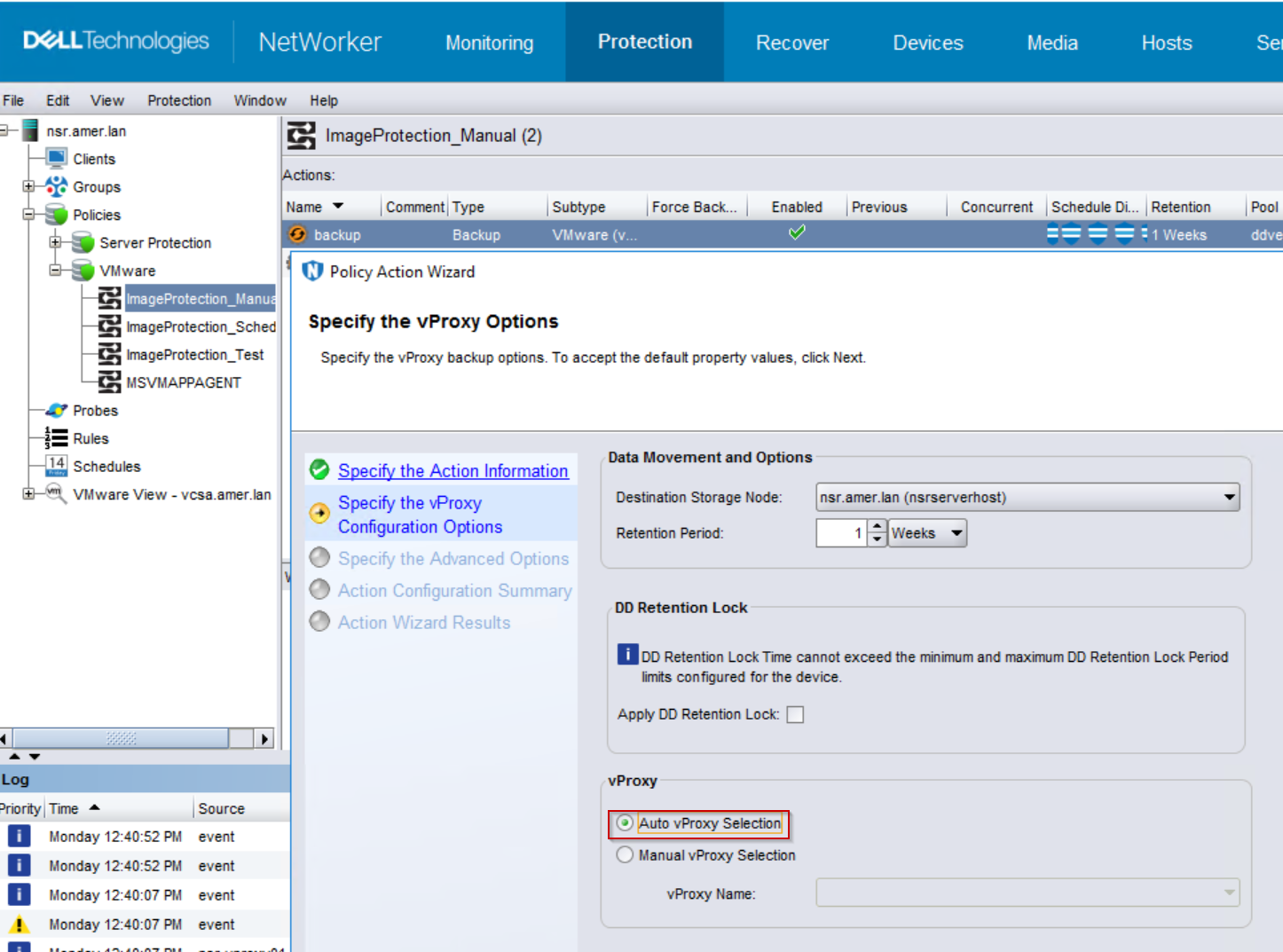 Modifying workflow to not include decommissioned vProxy selection