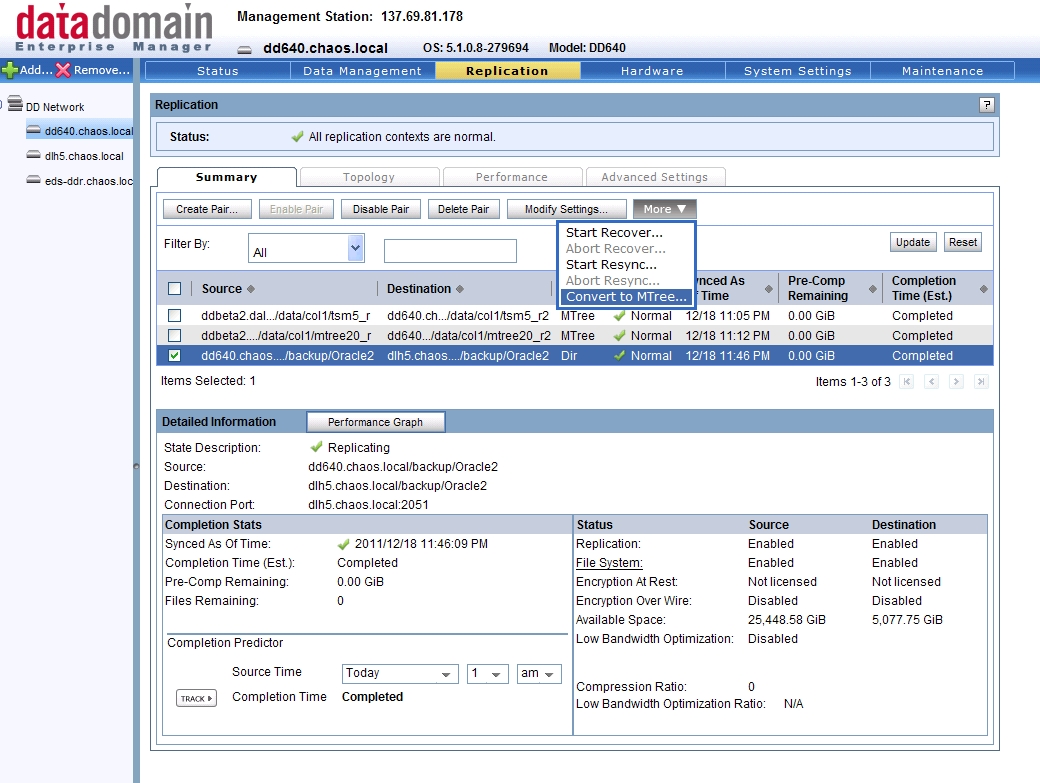 Репликация convertToMtreeReplication