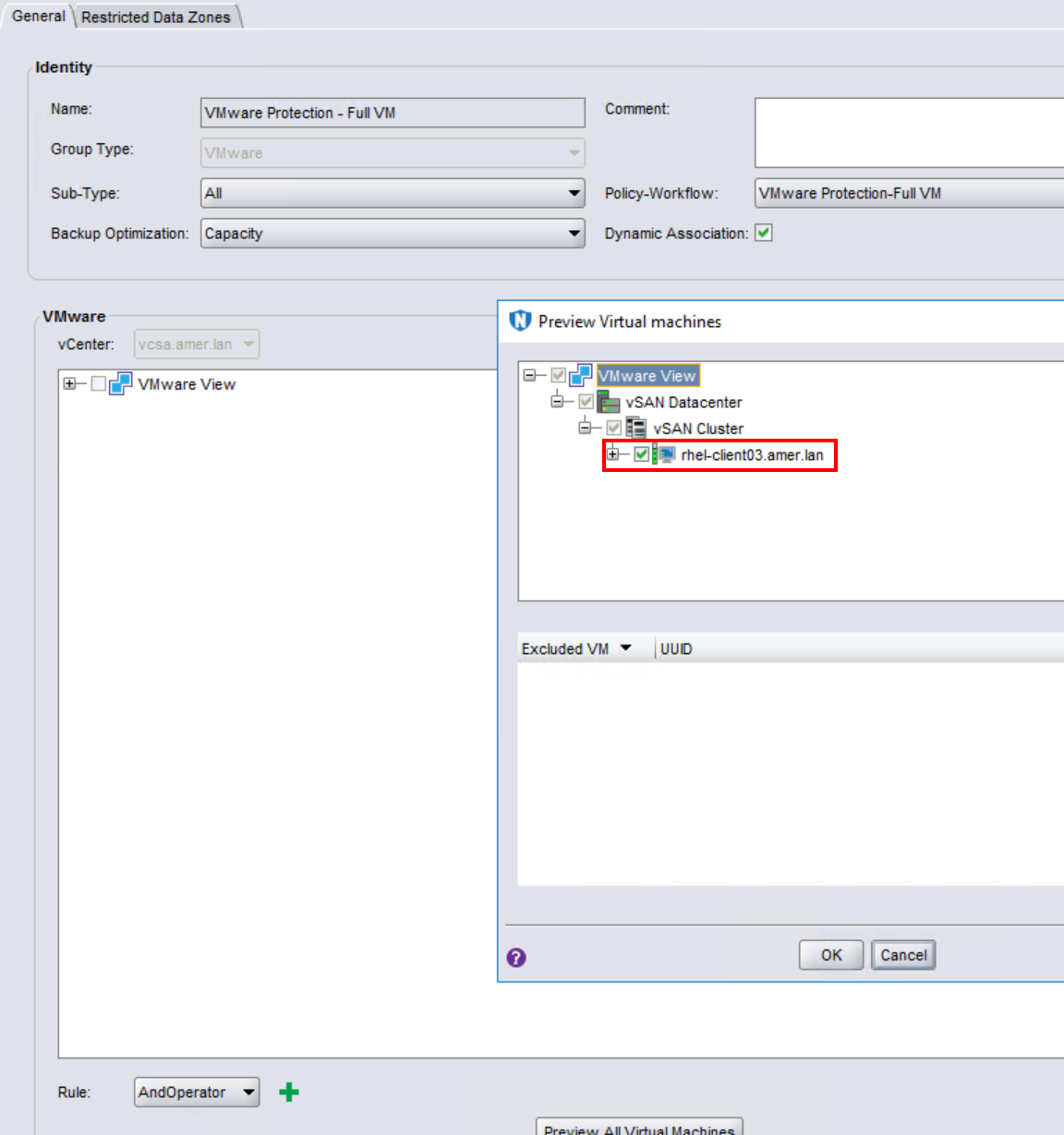 VMs from dynamic tag rules are shown in inventory
