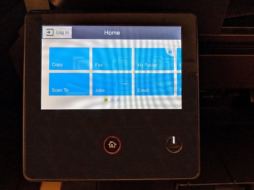 Impression d’un contrôle de contamination et d’une palette de toner sur ...