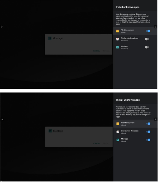 Habilitar el permiso de montaje