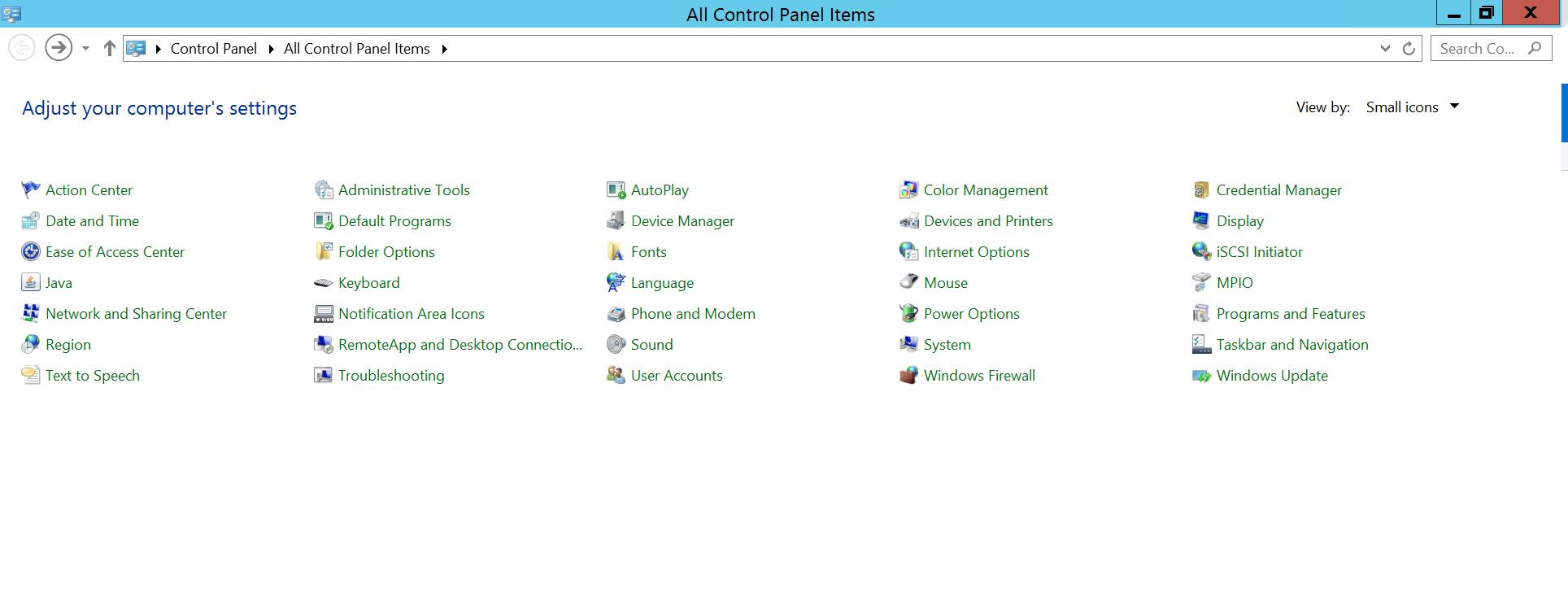 Control Panel